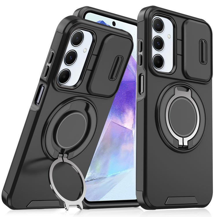 For Samsung Galaxy A55 5G Sliding Camshield Ring Holder Phone Case