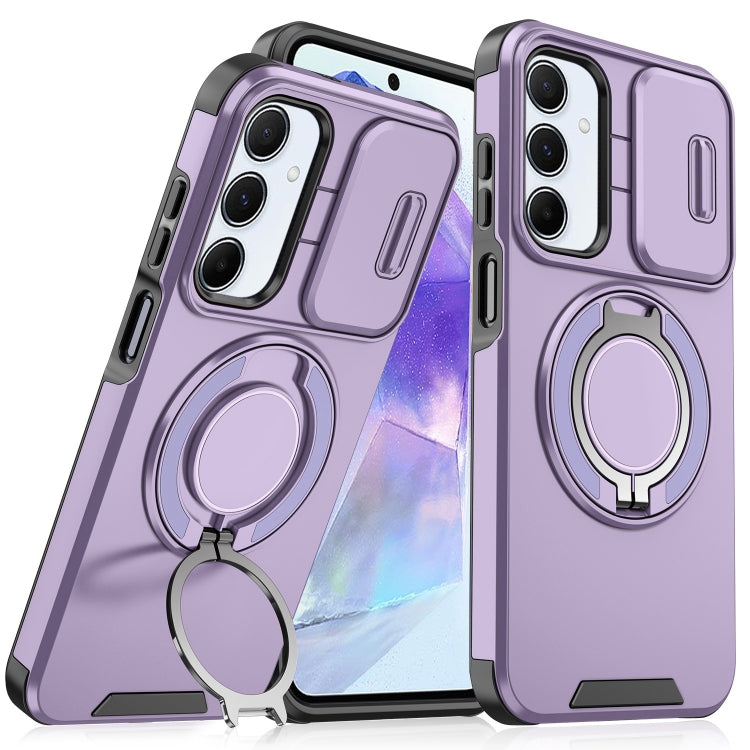 For Samsung Galaxy A55 5G Sliding Camshield Ring Holder Phone Case