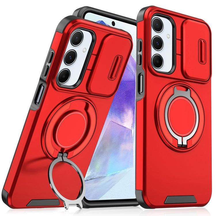 For Samsung Galaxy A55 5G Sliding Camshield Ring Holder Phone Case