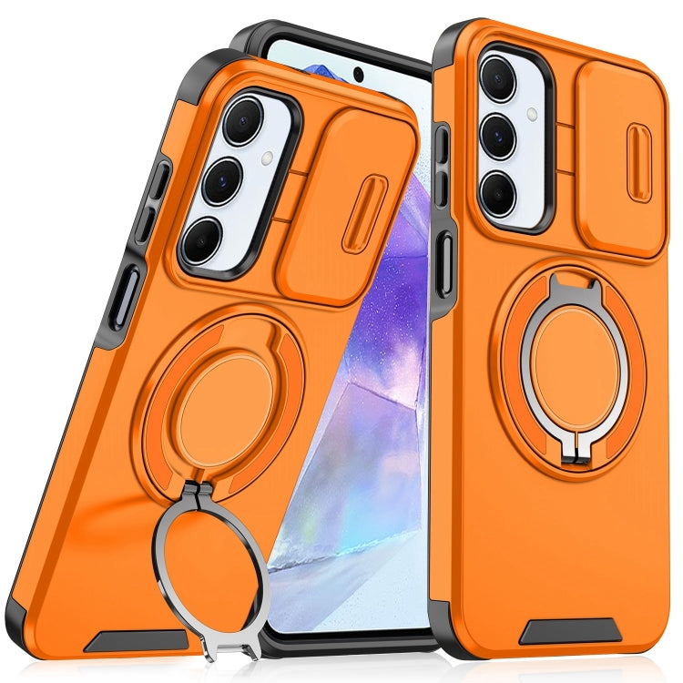 For Samsung Galaxy A55 5G Sliding Camshield Ring Holder Phone Case