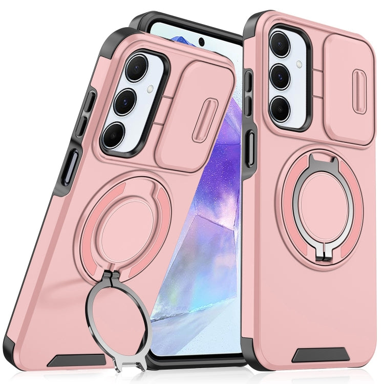 For Samsung Galaxy A55 5G Sliding Camshield Ring Holder Phone Case