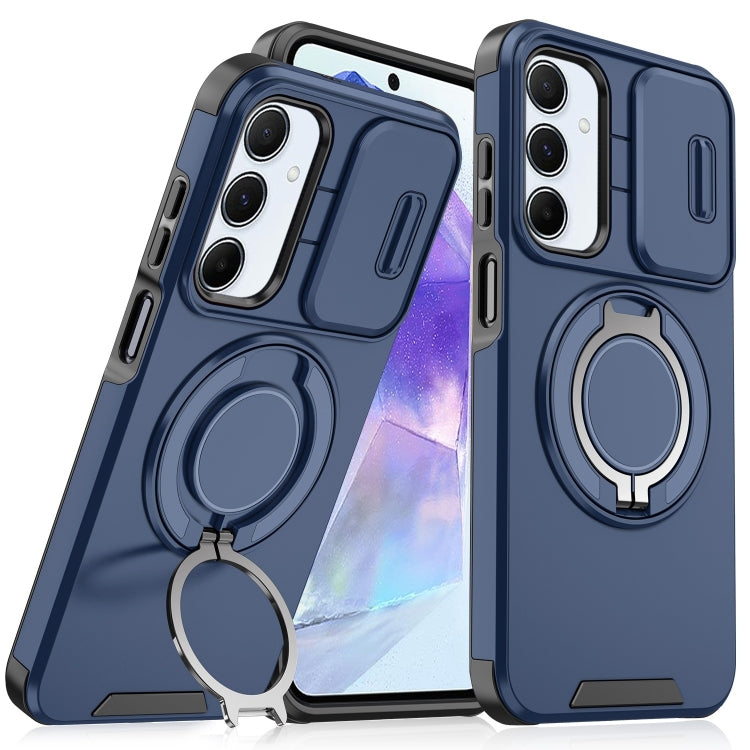 For Samsung Galaxy A55 5G Sliding Camshield Ring Holder Phone Case