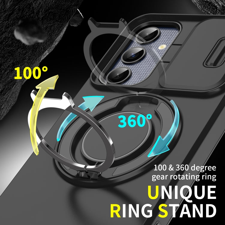 For Samsung Galaxy A35 5G Sliding Camshield Ring Holder Phone Case