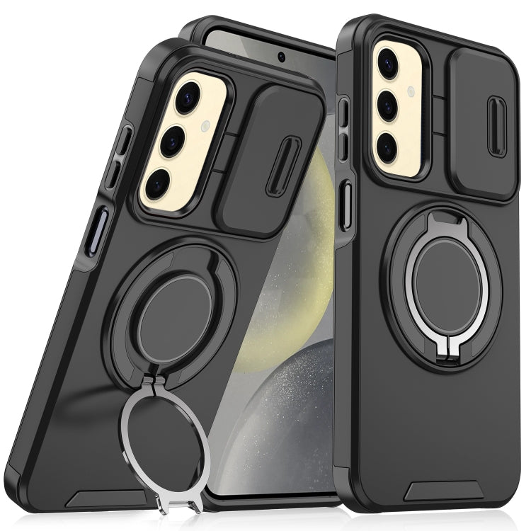 For Samsung Galaxy S24+ 5G Sliding Camshield Ring Holder Phone Case