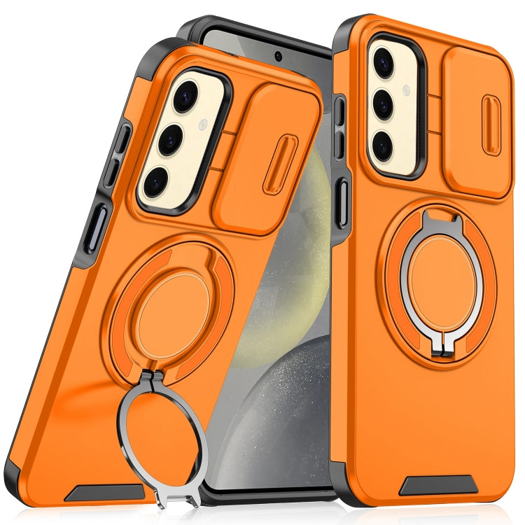For Samsung Galaxy S24+ 5G Sliding Camshield Ring Holder Phone Case