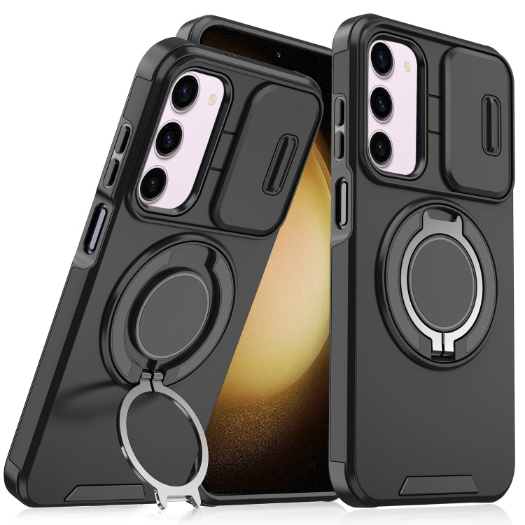 For Samsung Galaxy S23+ 5G Sliding Camshield Ring Holder Phone Case