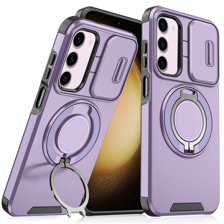 For Samsung Galaxy S23+ 5G Sliding Camshield Ring Holder Phone Case