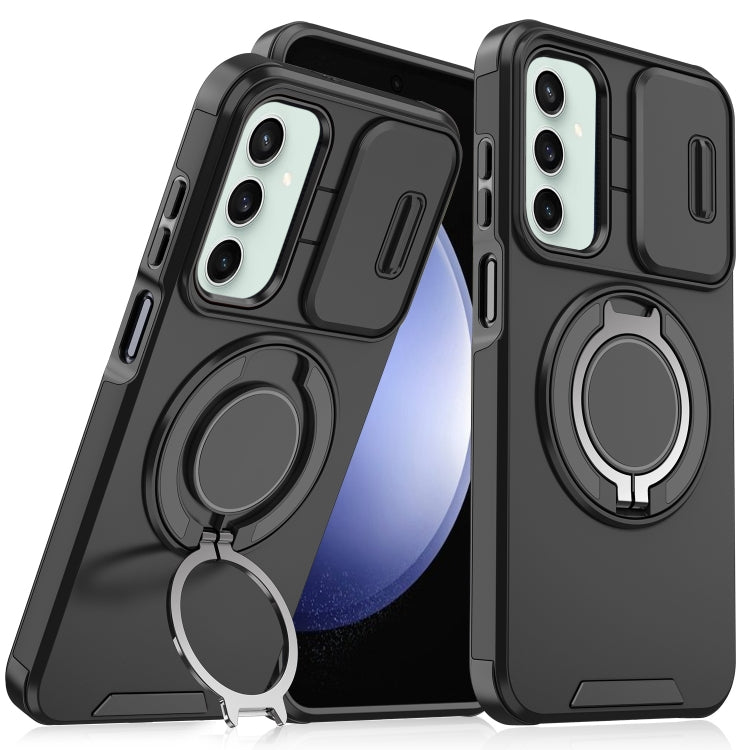 For Samsung Galaxy S23 FE 5G Sliding Camshield Ring Holder Phone Case