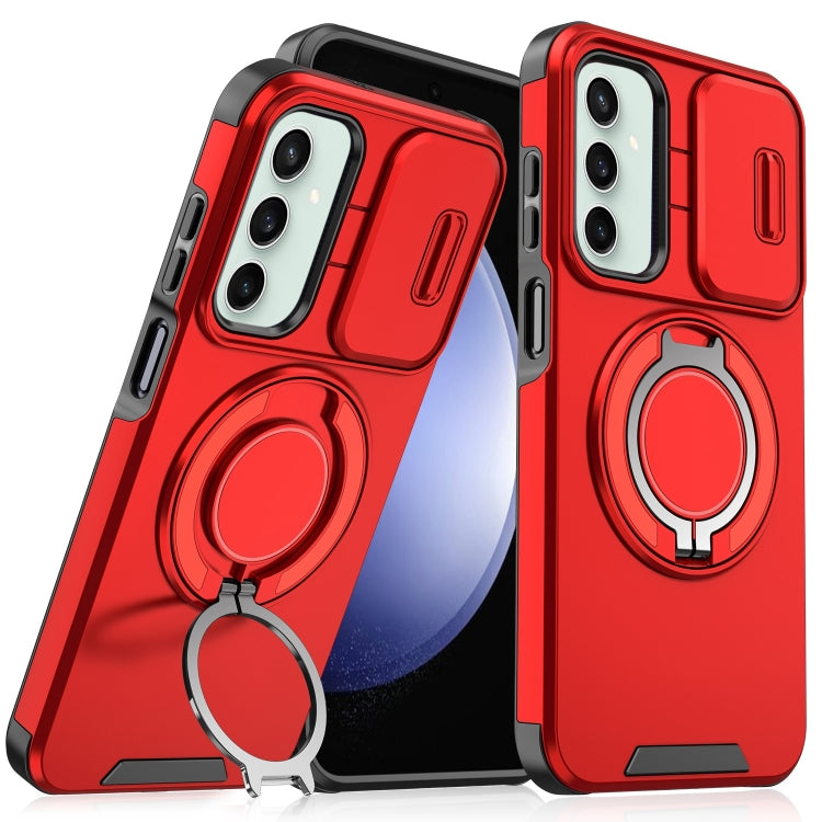 For Samsung Galaxy S23 FE 5G Sliding Camshield Ring Holder Phone Case