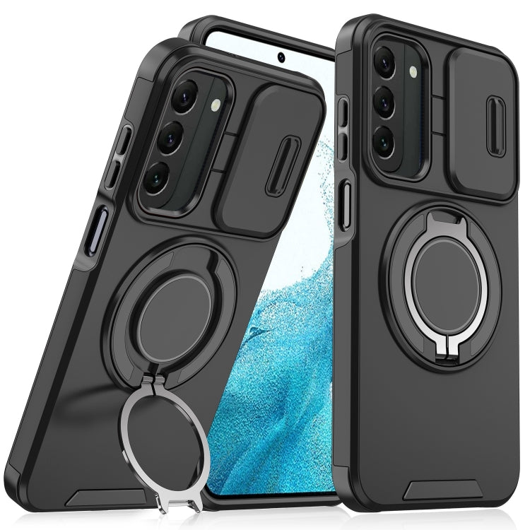 For Samsung Galaxy S22 5G Sliding Camshield Ring Holder Phone Case