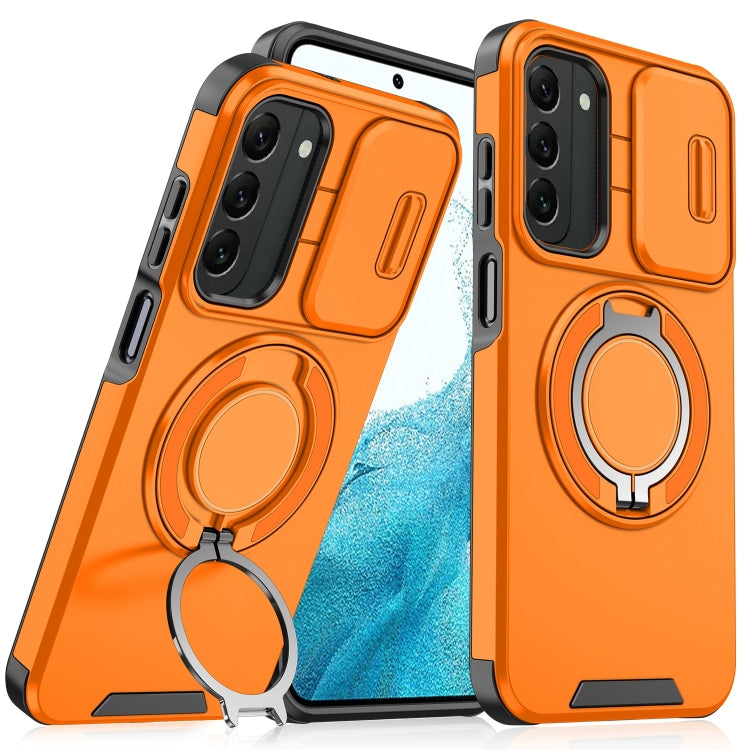 For Samsung Galaxy S22 5G Sliding Camshield Ring Holder Phone Case