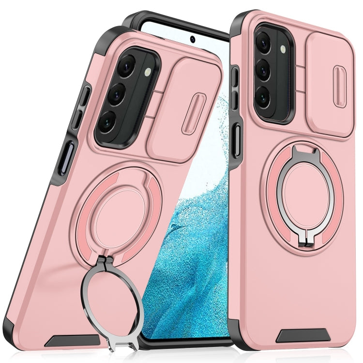 For Samsung Galaxy S22 5G Sliding Camshield Ring Holder Phone Case