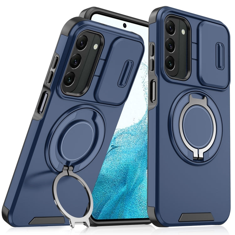 For Samsung Galaxy S22 5G Sliding Camshield Ring Holder Phone Case