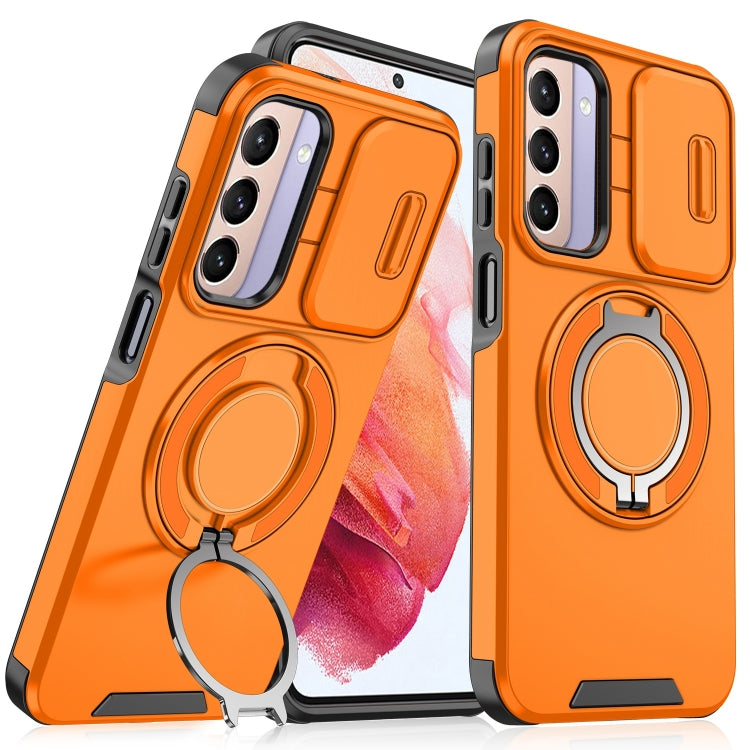 For Samsung Galaxy S21 5G Sliding Camshield Ring Holder Phone Case