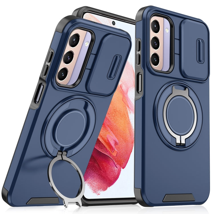 For Samsung Galaxy S21 5G Sliding Camshield Ring Holder Phone Case