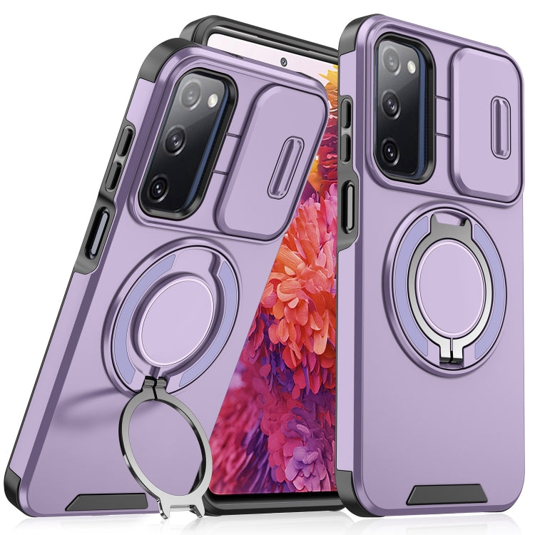 For Samsung Galaxy S20 FE Sliding Camshield Ring Holder Phone Case