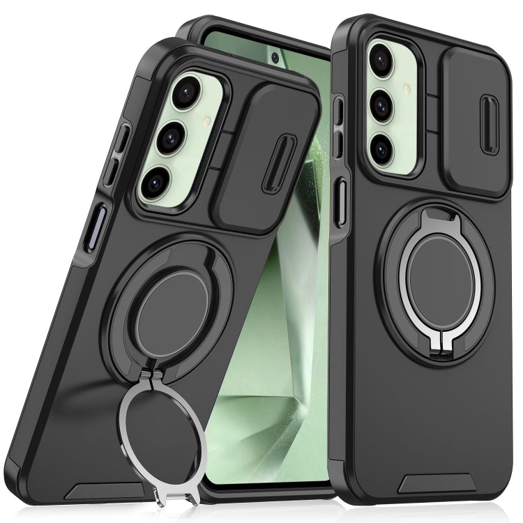For Samsung Galaxy S24 FE 5G Sliding Camshield Ring Holder Phone Case