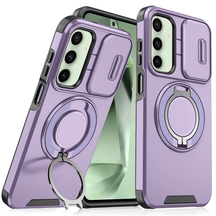 For Samsung Galaxy S24 FE 5G Sliding Camshield Ring Holder Phone Case