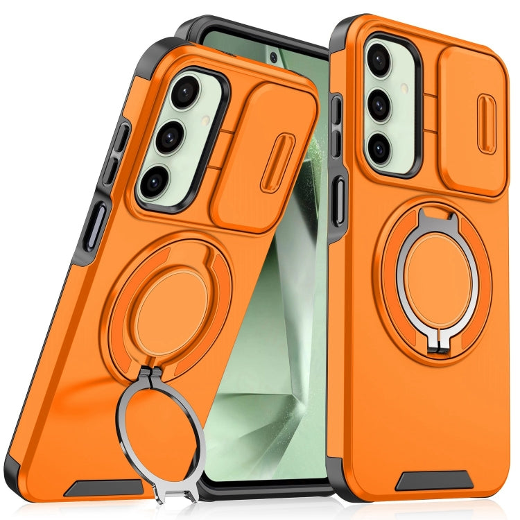 For Samsung Galaxy S24 FE 5G Sliding Camshield Ring Holder Phone Case