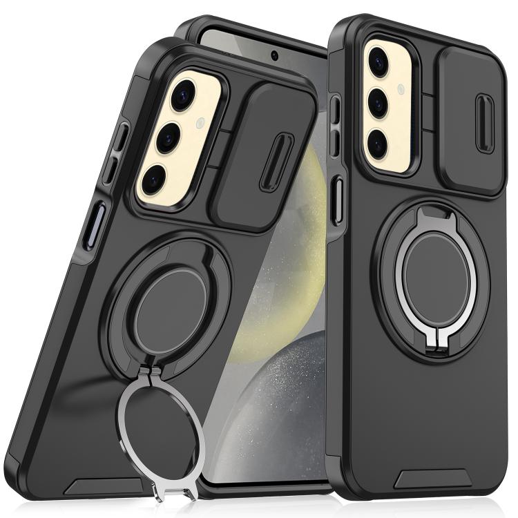 For Samsung Galaxy S25+ 5G Sliding Camshield Ring Holder Phone Case