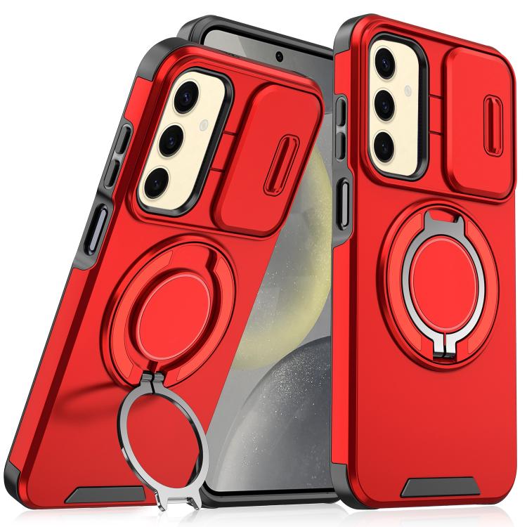 For Samsung Galaxy S25+ 5G Sliding Camshield Ring Holder Phone Case