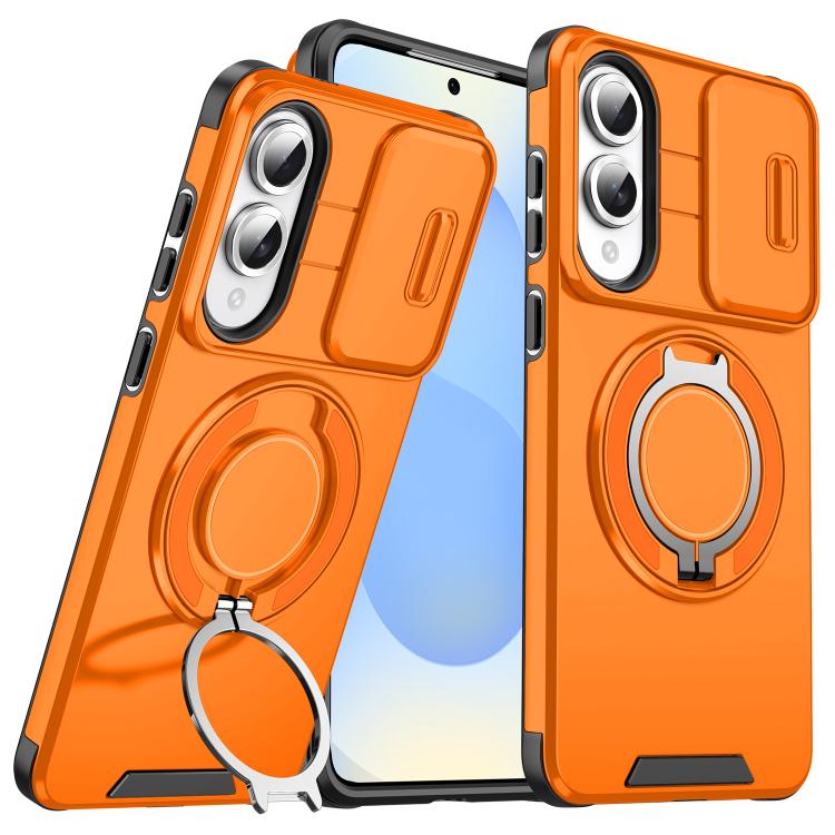 For Samsung Galaxy S25 Edge 5G Sliding Camshield Ring Holder Phone Case