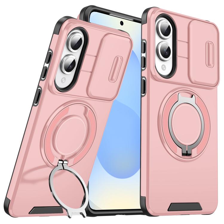 For Samsung Galaxy S25 Edge 5G Sliding Camshield Ring Holder Phone Case