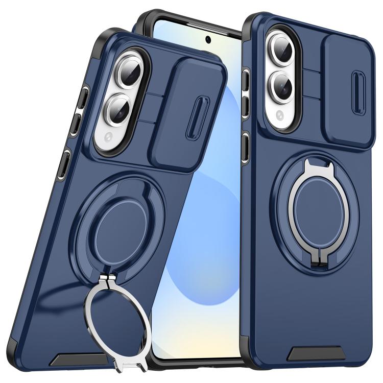 For Samsung Galaxy S25 Edge 5G Sliding Camshield Ring Holder Phone Case