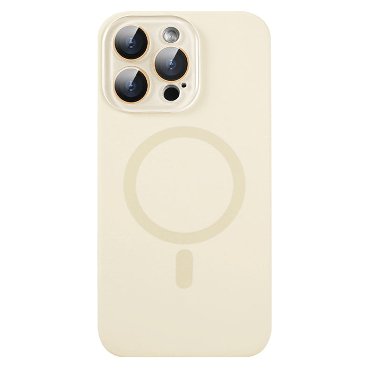 For iPhone 15 Pro Max Liquid Silicone MagSafe Full Coverage Phone Case with Lens Film