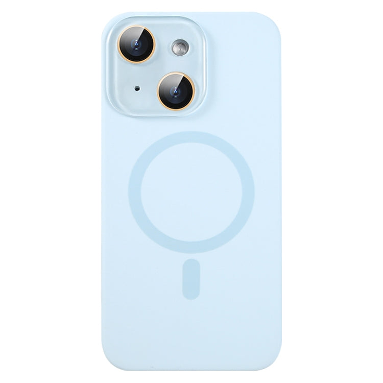 For iPhone 13 Liquid Silicone MagSafe Full Coverage Phone Case with Lens Film