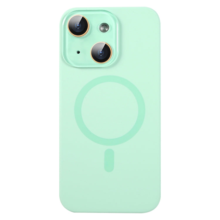 For iPhone 13 Liquid Silicone MagSafe Full Coverage Phone Case with Lens Film