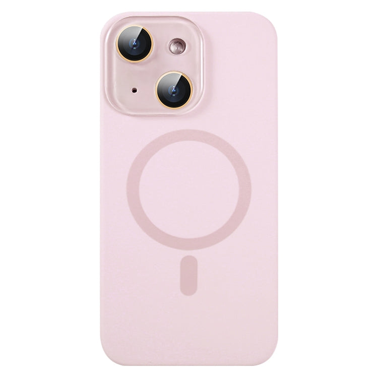 For iPhone 13 Liquid Silicone MagSafe Full Coverage Phone Case with Lens Film