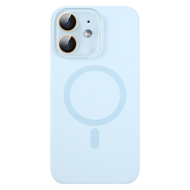 For iPhone 12 Liquid Silicone MagSafe Full Coverage Phone Case with Lens Film