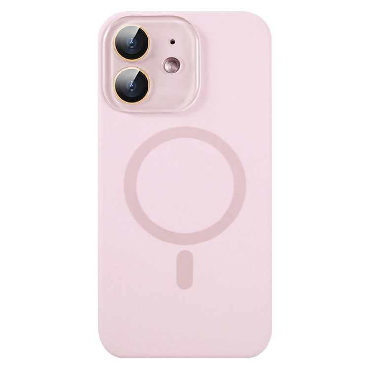 For iPhone 12 Liquid Silicone MagSafe Full Coverage Phone Case with Lens Film