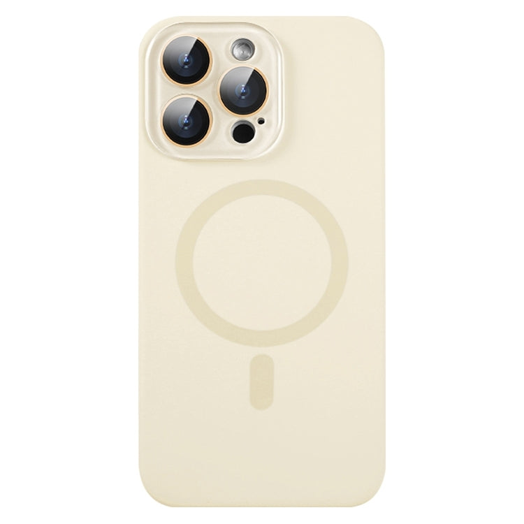 For iPhone 16 Pro Max Liquid Silicone MagSafe Full Coverage Phone Case with Lens Film