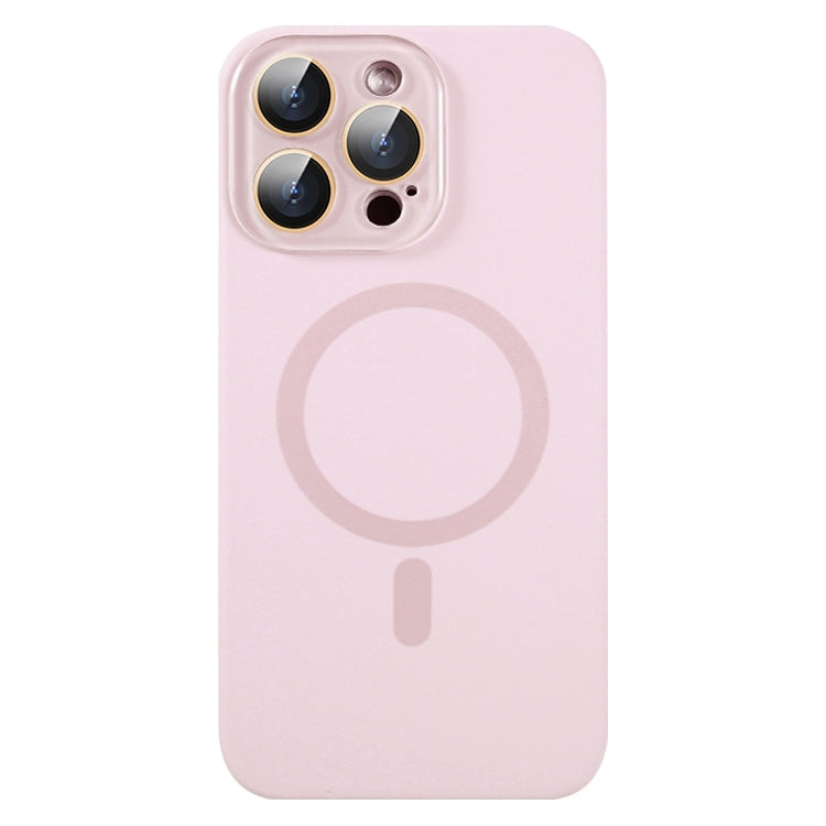 For iPhone 16 Pro Max Liquid Silicone MagSafe Full Coverage Phone Case with Lens Film