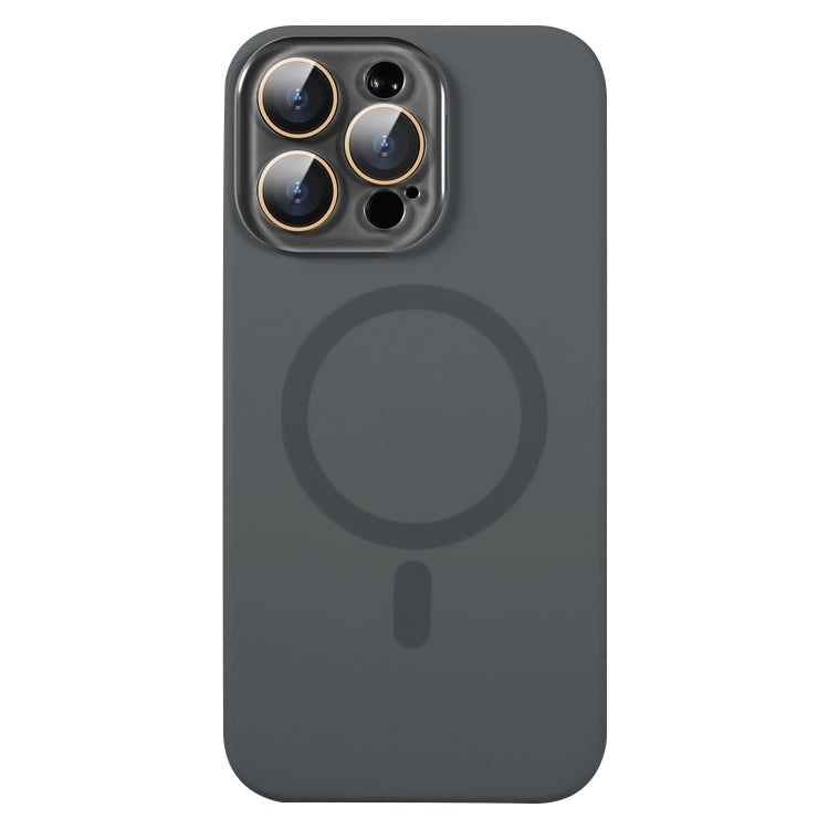 For iPhone 16 Pro Liquid Silicone MagSafe Full Coverage Phone Case with Lens Film