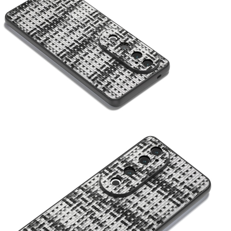 For vivo S19 Pro Black Frame Color Lattice Texture PU Phone Case