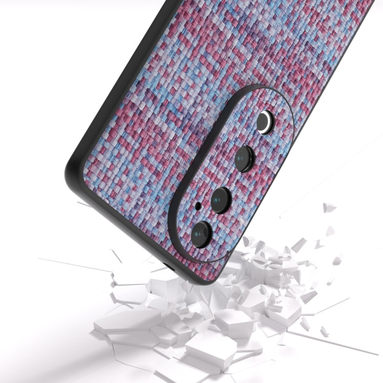 For vivo S19 Pro Black Frame Color Lattice Texture PU Phone Case