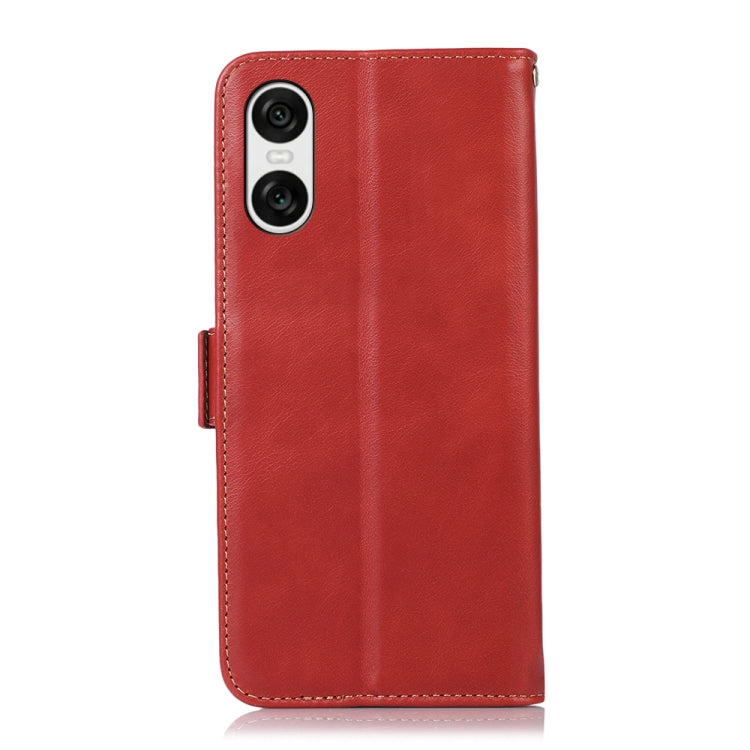 For Sony Xperia 10 VI Magnetic Crazy Horse Texture Genuine Leather RFID Phone Case