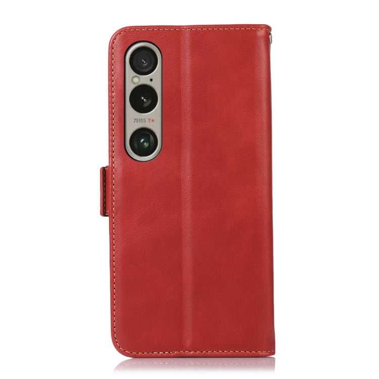 For Sony Xperia 1 VI Magnetic Crazy Horse Texture Genuine Leather RFID Phone Case