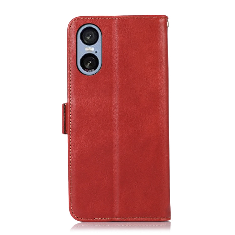 For Sony Xperia 5 VI Magnetic Crazy Horse Texture Genuine Leather RFID Phone Case