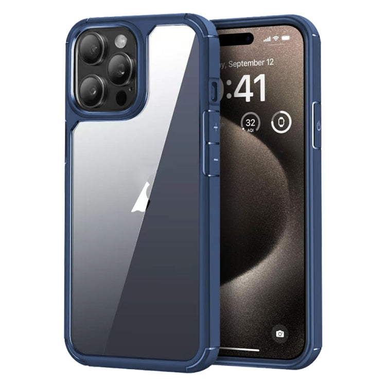 For iPhone 15 Pro Max Acrylic+TPU Transparent Shockproof Phone Case