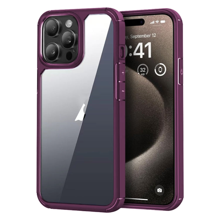 For iPhone 15 Pro Max Acrylic+TPU Transparent Shockproof Phone Case
