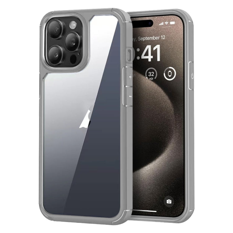 For iPhone 15 Pro Acrylic+TPU Transparent Shockproof Phone Case