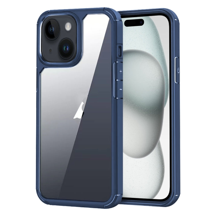 For iPhone 15 Plus Acrylic+TPU Transparent Shockproof Phone Case