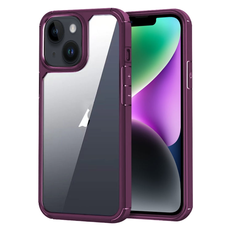 For iPhone 14 Acrylic+TPU Transparent Shockproof Phone Case