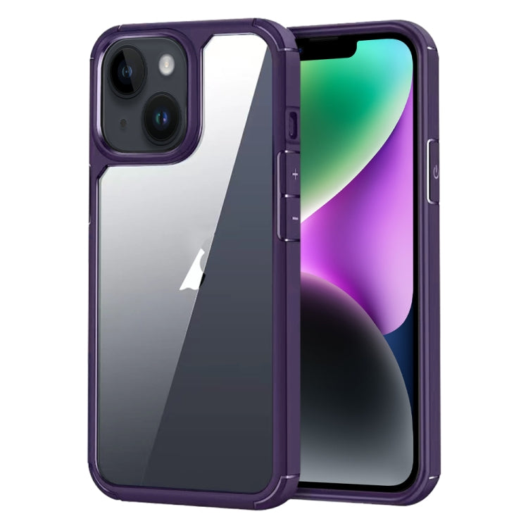 For iPhone 14 Acrylic+TPU Transparent Shockproof Phone Case