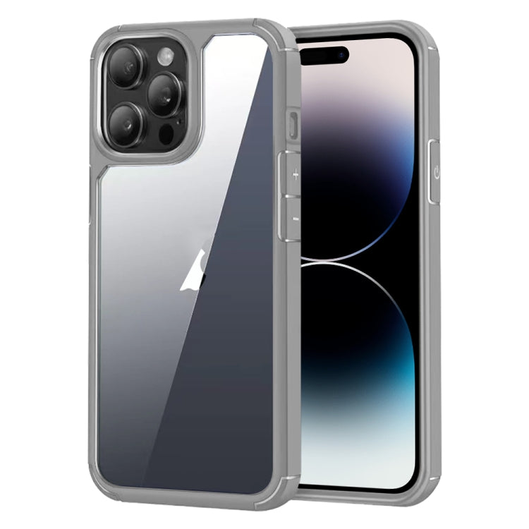 For iPhone 14 Pro Max Acrylic+TPU Transparent Shockproof Phone Case