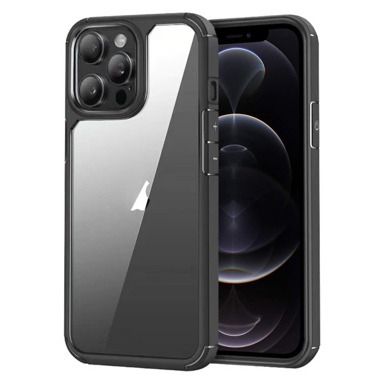 For iPhone 12 Pro Max Acrylic+TPU Transparent Shockproof Phone Case